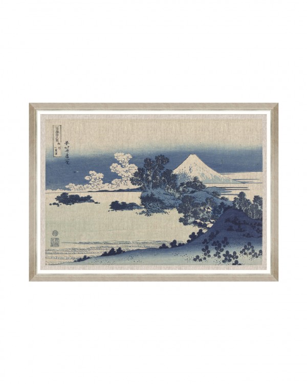 SHICHIRI GA HAMA BY HOKUSAI Framed Art