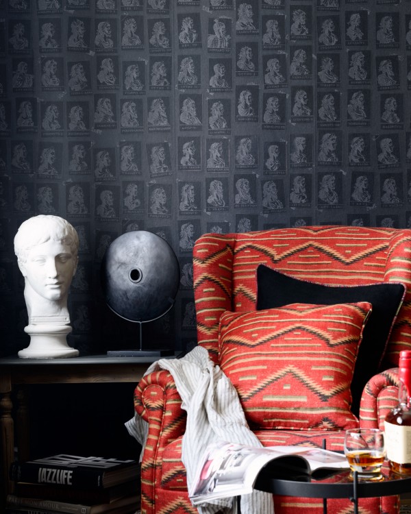 EMPERORS Anthracite Wallpaper